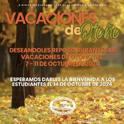 Vacaciones de Otoño